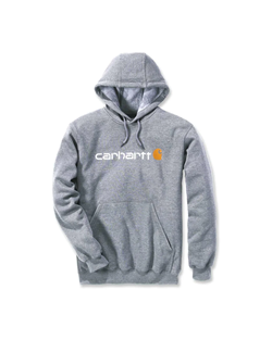 CARHARTT LOOSE FIT MIDWEIGHT LOGO GRAPHIC SWEATSHIRT 100074-034 HEATHER GREY